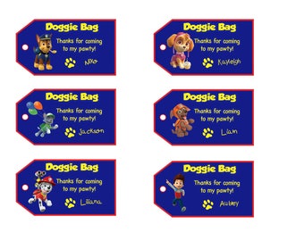 Paw patrol pup tags | Etsy