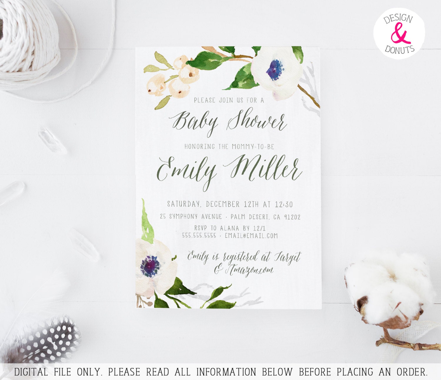 Greek Baby Shower Invitations 6