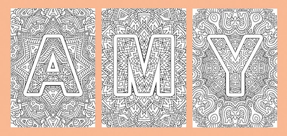 Coloring Pages For Name - Detailed coloring pages to download and print for free - Click here to add text.