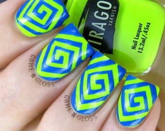 Square Cyclone Nail Vinyls