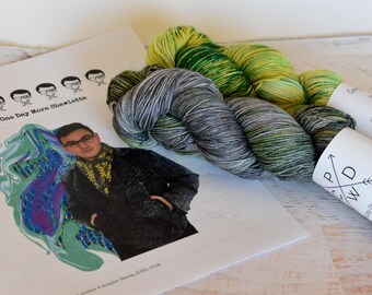 One Day More Kit- Baldwin Sock 75/25 Superwash Merino/Nylon - hand dyed yarn - Ready to ship
