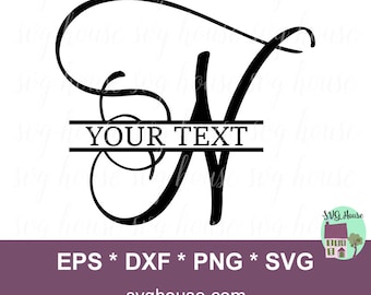 Download Monogram letter n | Etsy