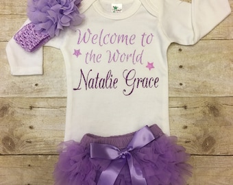 Baby take home outfit, Infant girl coming home outfit, baby girl, hospital outfit, newborn girl outfit, newborn take home