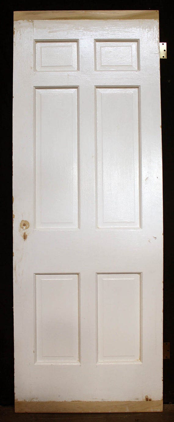 Antique Vintage Colonial Style Interior Solid Wood Wooden Door 6 Antique Vintage Colonial Style Interior Solid Wood Wooden Door 6 Raised Panels 30