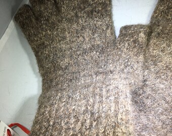 Fingerless Alpaca Gloves