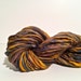 Handspun Yarn - Bulky Falkland Wool - 74 yards of Saffron Trail