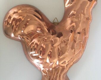 Vintage Copper Rooster wall hanging korea