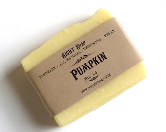 Natural Soap bar Homemade Soap Vegan Body Soap Sensitive Skin Soap Unscented Pumpkin Soap Facial Soap Women Stocking Stuffer
