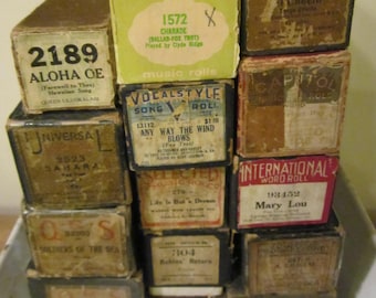 Player Piano Rolls in working condition Scrapbook Journal Paper