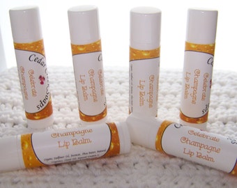 LIP BALM ~ Champagne Flavored Lip Balm ~ Natural Lip Balms