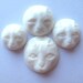 MS Hand Carved Bone Cat Face Cabochon Cab Fair Trade Bali