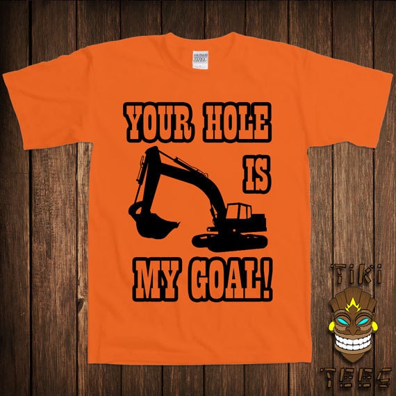 Funny Construction Worker T-shirt Tee Shirt Tshirt Offensive