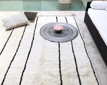Beni Ouarain authentic Berber Moroccan Rug, beni ourain Berber carpet, Moroccan carpet, Wool Rug