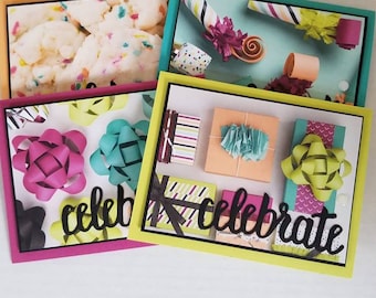 Gender Neutral Hand Made Birthday Cards, Feminine Birthday Cards, Masculine Birthday Cards, Hand Made Birthday Greeting Cards, Hand Made