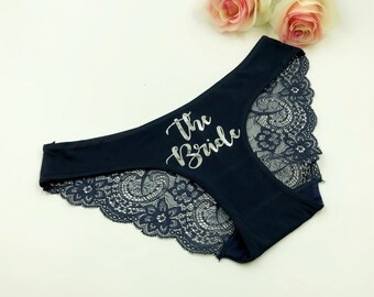 Personalized Bride Panties Bridal Shower Bride Lingerie Wedding gift Honeymoon Lingerie Bride Gift Weddings underwear