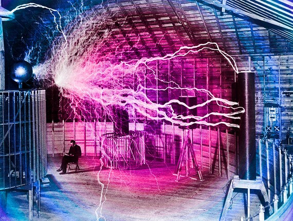 Get Tesla Photo Electricity Background