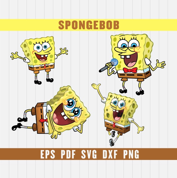 Download Spongebob svg dxf eps png Pdf Download Cut File