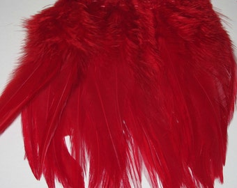 Rooster Saddle Hackle - Red