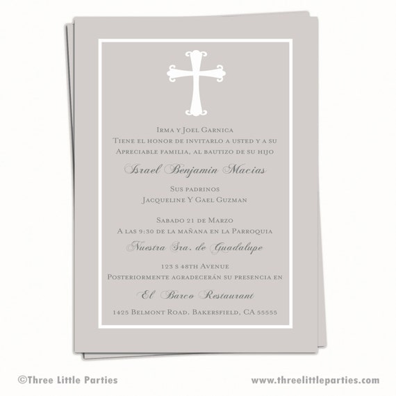 Spanish First Communion Invitations 1