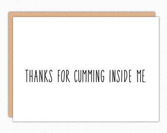 Pregnancy Card For Husband. Pregnancy Announcement To Husband. We're Expecting Greeting Card For Husband. Thanks For Cumming Inside Me 182