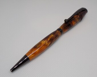 SlimLin Pen / Acrylic Body / Black Kit (Gold and Bronze)