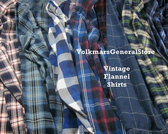 Vintage Oversized Flannel Shirts