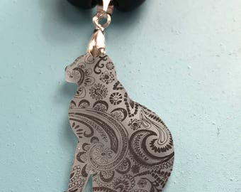 Paisley Kitty Necklace