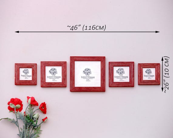 Square Picture Frame Set of 5 Frames, Sizes 8x8\ Square Picture Frame Set of 5 Frames, Sizes 8x8\