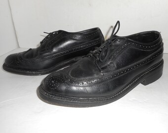Vintage Mens Oxford Wingtip Shoes Crown Imperil Size 8.5 EEE