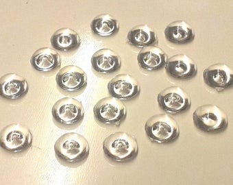 30 transparent acrylic cabochons T35