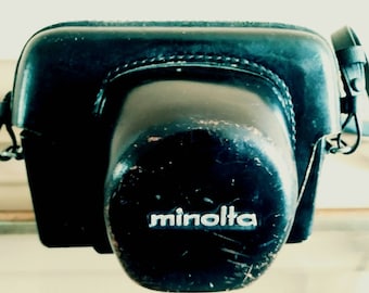 Vintage 70's Minolta Hi Matic 9 Camera with Case