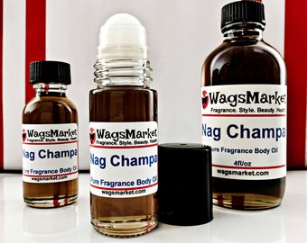 Nag Champa Perfume Oil, 1/3oz - 1oz Roll On Bottle, Glass Bottle.