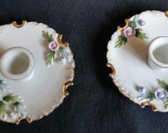 Vintage Lefton Candleholders