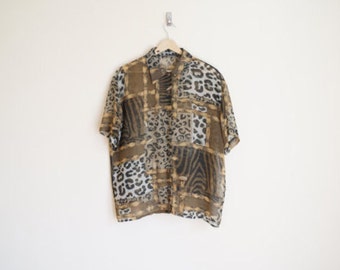 Vintage Leopard Blouse