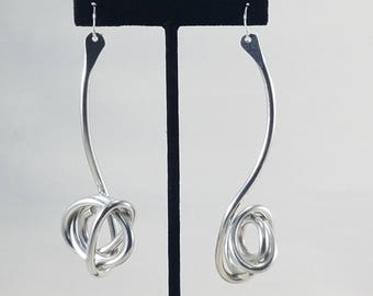 Aluminum statement large lightweight earrings