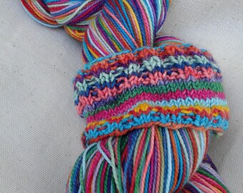 Friendship Bracelets Self-striping Superwash Merino and Nylon Sock Yarn