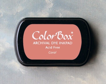 Pink Stamp Pad (Coral) // Archival ink // ColorBox