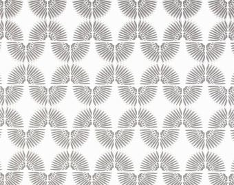 Two 96" x 50" Custom Curtain Panels - Gorder Caterpillar Geometric - Grey