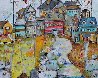 12 x 12 PRINT Zen "Lake Life" print by Jodi Ohl