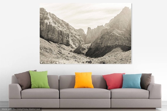 WESTERN CAPE MOUNTAINS. Dramatic Mountains, South Africa, Mountain Range, Limited Edition, Black and White, Travel Photography