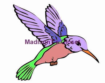 Hummingbird SVG Cutting Digital File Only