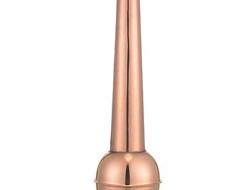 43" Gawain Pure Copper Rooftop Finial with Directionals and Steel Roof Mount