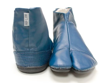 Leather Tabi Ankle Boots