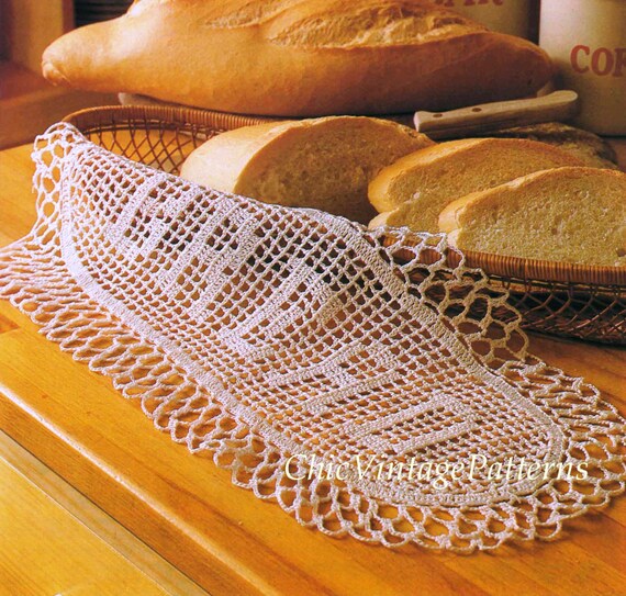 Crochet Bread Basket Liner Pdf Crochet Pattern T