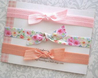 Baby Headband Set, Baby Bow Headband, Baby Knot Headband, Elastic Baby Headband, Tie Knot Headband, Baby Headband, Toddler, Newborn Headband