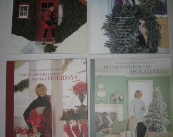 4 vintage Martha Stewart Holiday books
