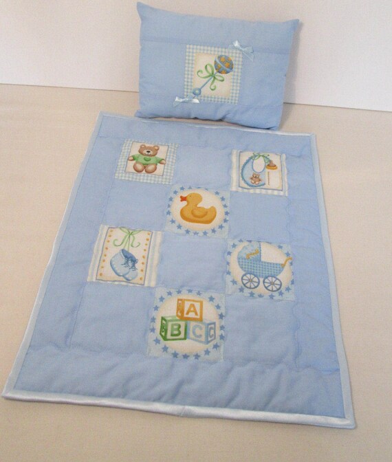 Baby doll Doll Pram set Cot set Doll quilt