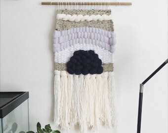 Blues Woven Wool Wall Hanging