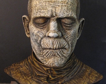 The Mummy bust Boris Karloff 1:1 scale head prop monster not a mask Frankenstein Dracula Wolfman Creature Phantom Universal Monsters
