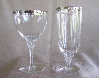 Crystal stemware from 1950's